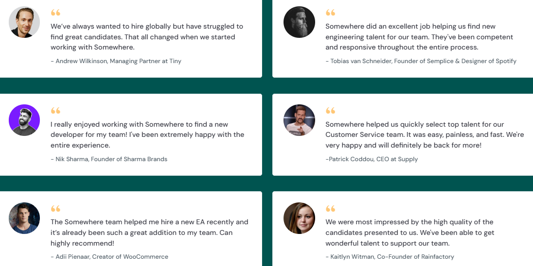 SaaS SEO Strategy - Brand Testimonials