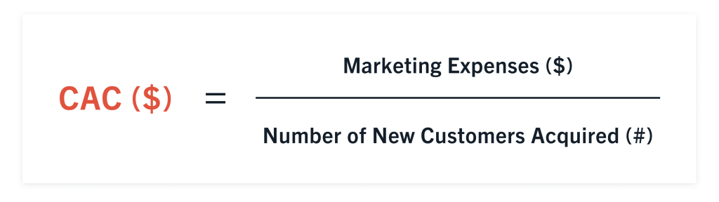 Image showing customer acquisition cost formula 